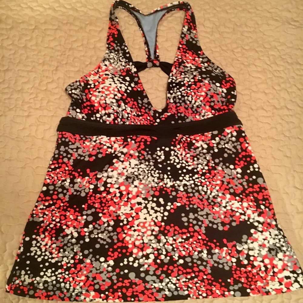 Champion polka dot halter tankini top